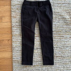 J. Crew Black Tailored  cigarette Trousers